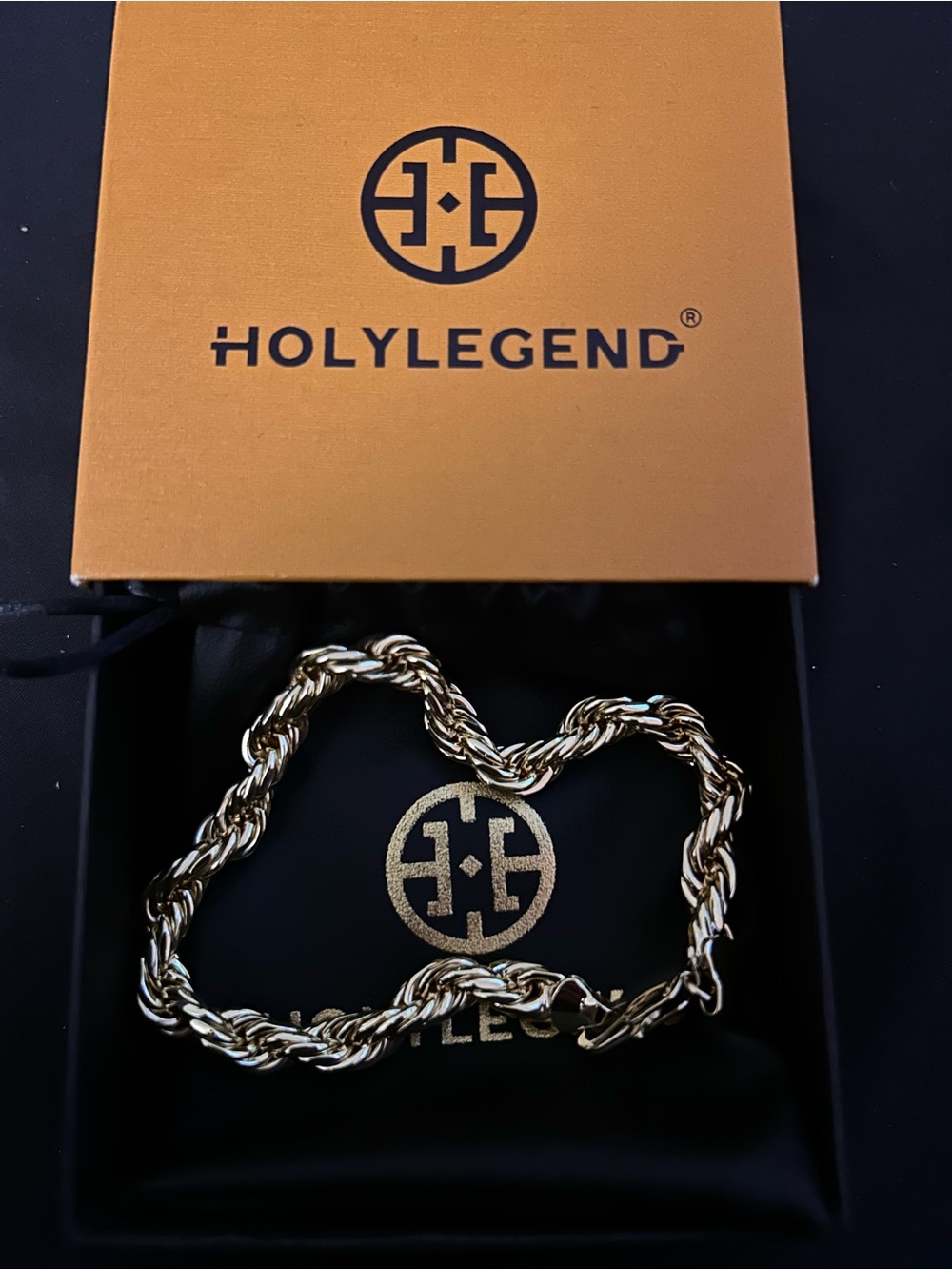 HOLYLEGEND Gold Rope Chain Bracelet in Branded Gift Box